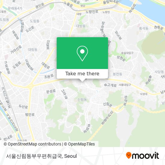 서울신림동부우편취급국 map