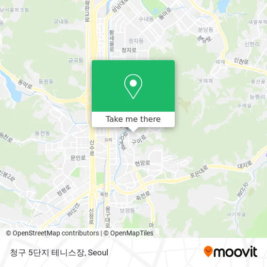 청구 5단지 테니스장 map