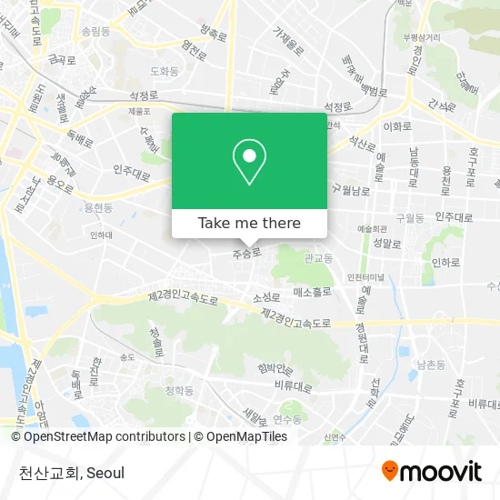 천산교회 map