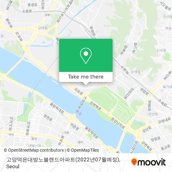 고양덕은대방노블랜드아파트(2022년07월예정) map
