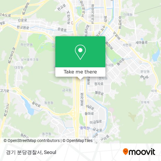 경기 분당경찰서 map