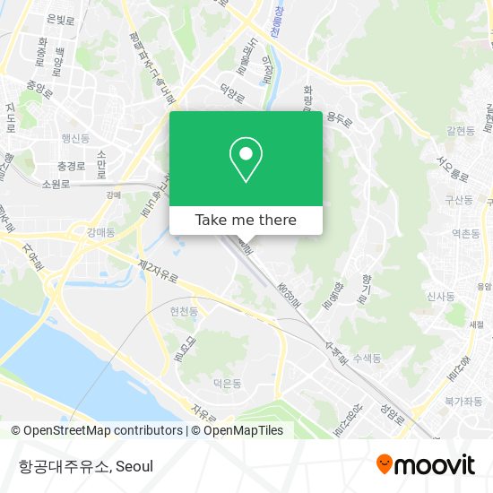 항공대주유소 map