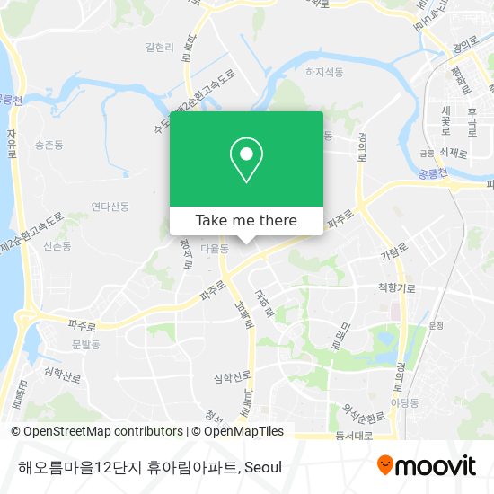 해오름마을12단지 휴아림아파트 map