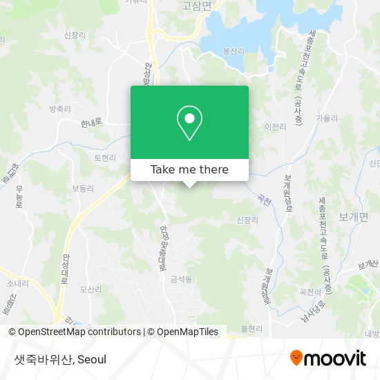 샛죽바위산 map