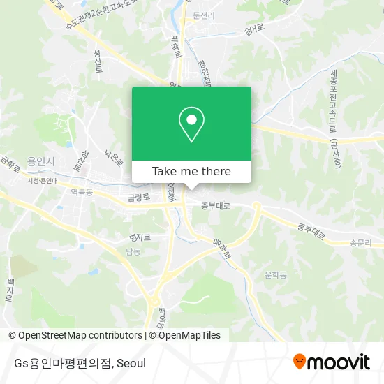 Gs용인마평편의점 map