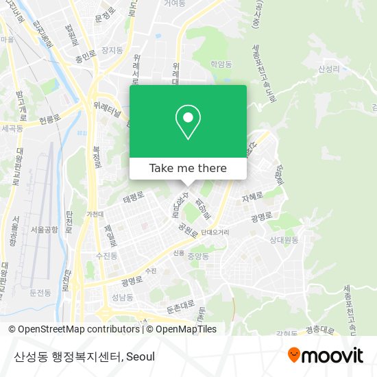 산성동 행정복지센터 map