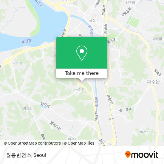 월롱변전소 map