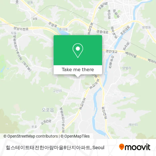 힐스테이트태전한아람마을8단지아파트 map