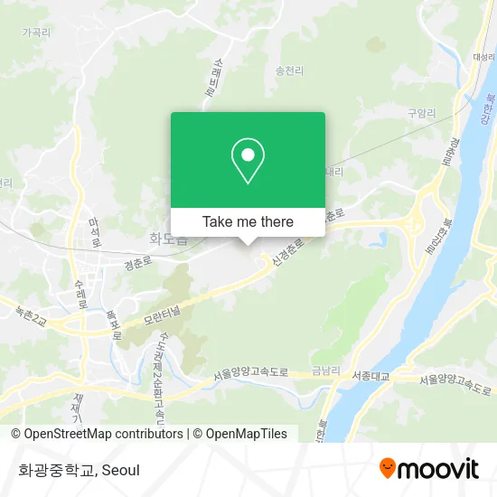 화광중학교 map