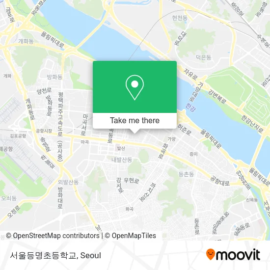 서울등명초등학교 map