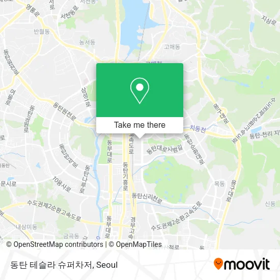 동탄 테슬라 슈퍼차저 map