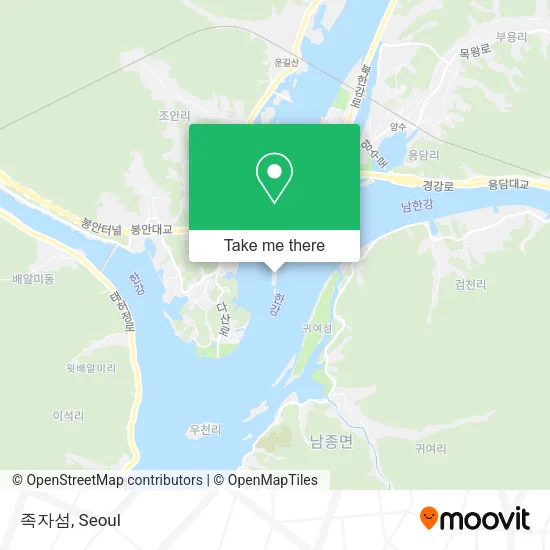 족자섬 map