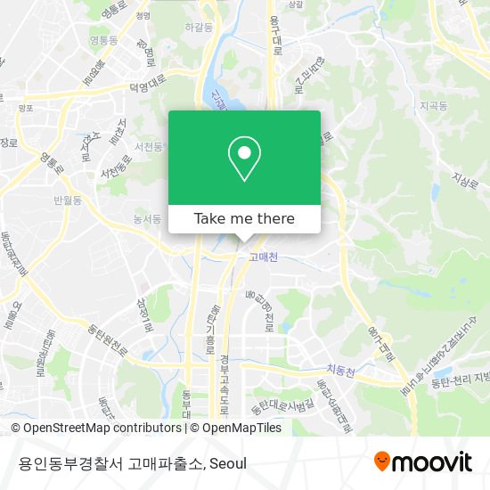 용인동부경찰서 고매파출소 map