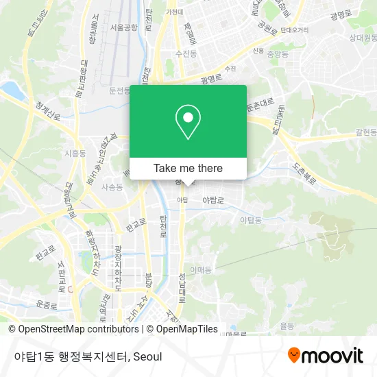 야탑1동 행정복지센터 map