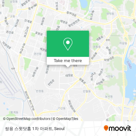 쌍용 스윗닷홈 1차 아파트 map