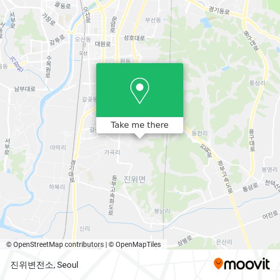 진위변전소 map