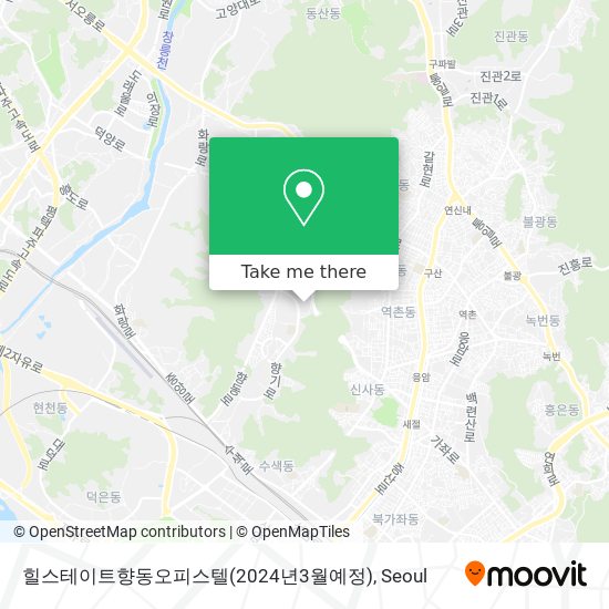 힐스테이트향동오피스텔(2024년3월예정) map