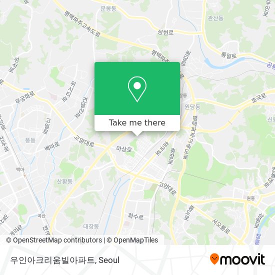 우인아크리움빌아파트 map