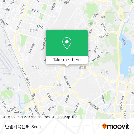 반월체육센터 map