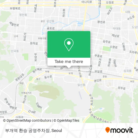 부개역 환승 공영주차장 map