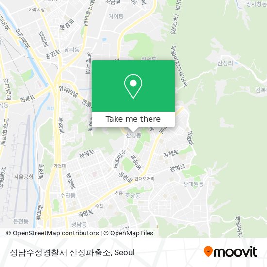 성남수정경찰서 산성파출소 map