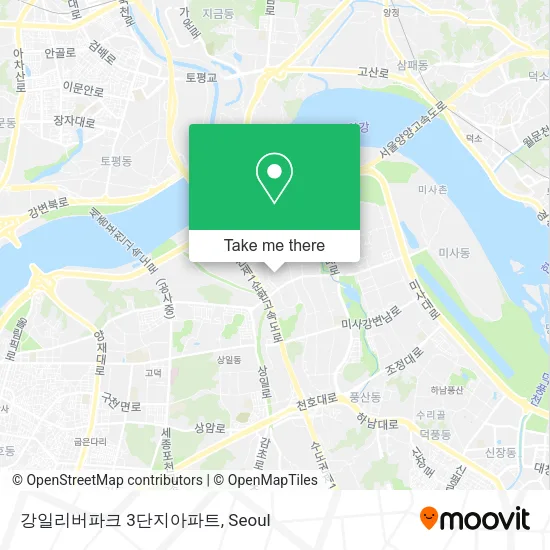 강일리버파크 3단지아파트 map