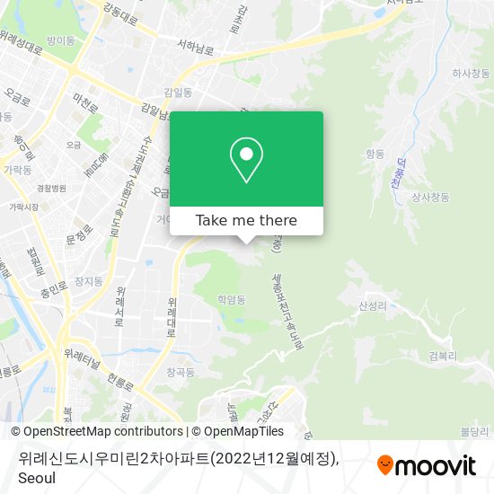 위례신도시우미린2차아파트(2022년12월예정) map