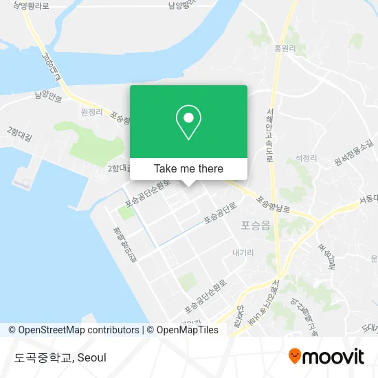 도곡중학교 map