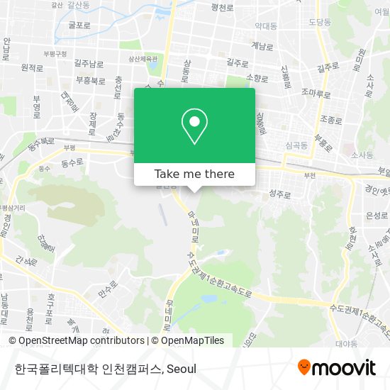 한국폴리텍대학 인천캠퍼스 map