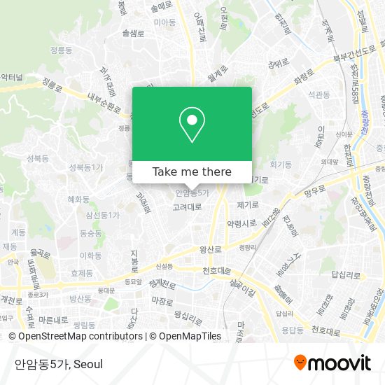 안암동5가 map