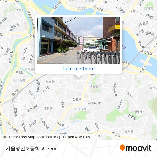 서울영신초등학교 map