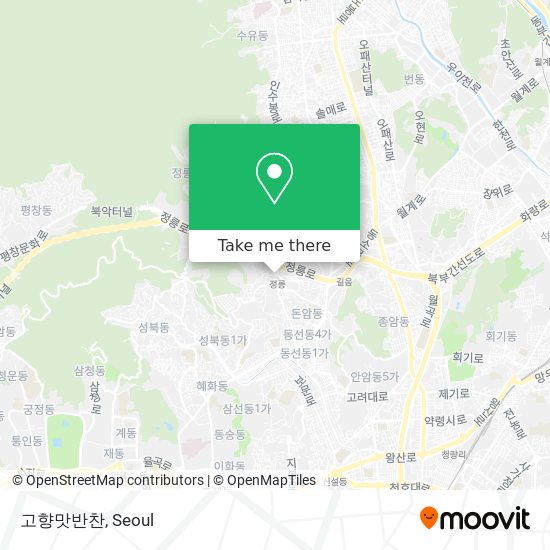 고향맛반찬 map