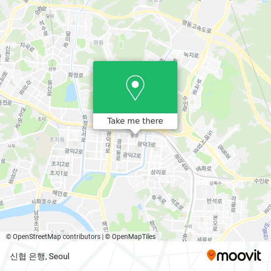 신협 은행 map