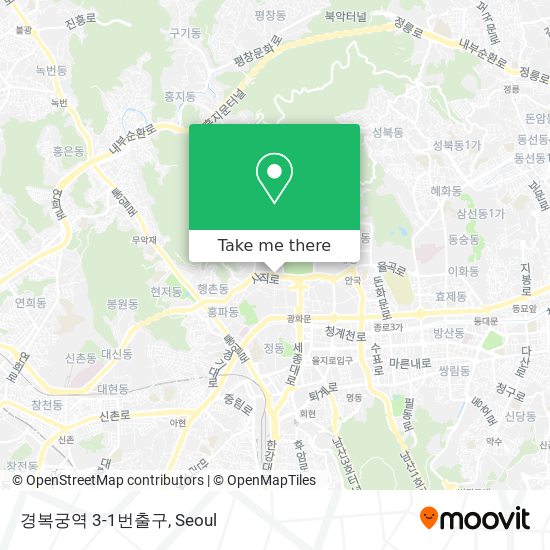 경복궁역 3-1번출구 map