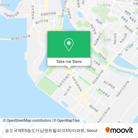 송도국제E5송도더샵센트럴파크3차아파트 map