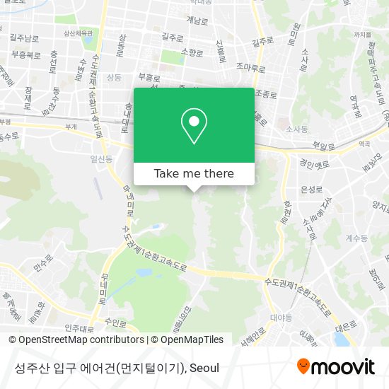 성주산 입구 에어건(먼지털이기) map