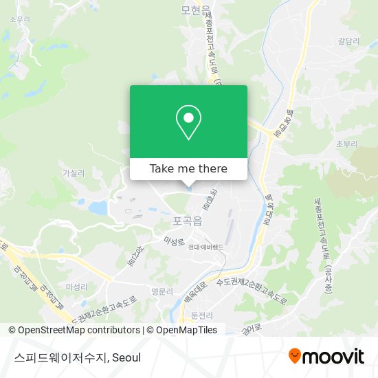 스피드웨이저수지 map