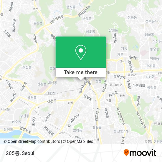 205동 map