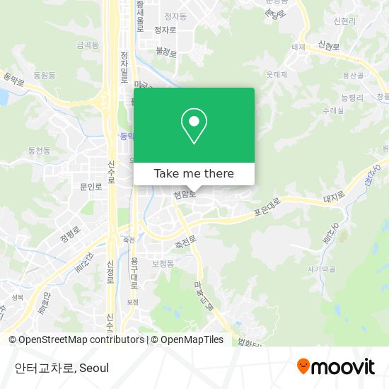 안터교차로 map