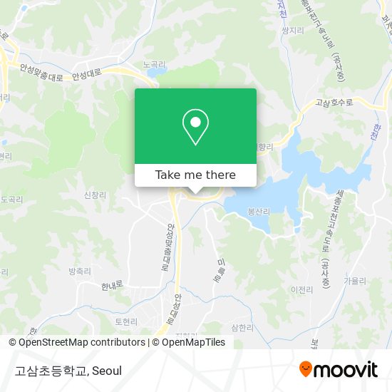 고삼초등학교 map