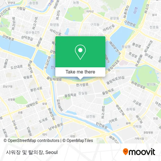 샤워장 및 탈의장 map