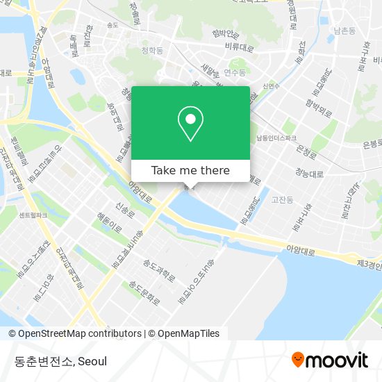 동춘변전소 map