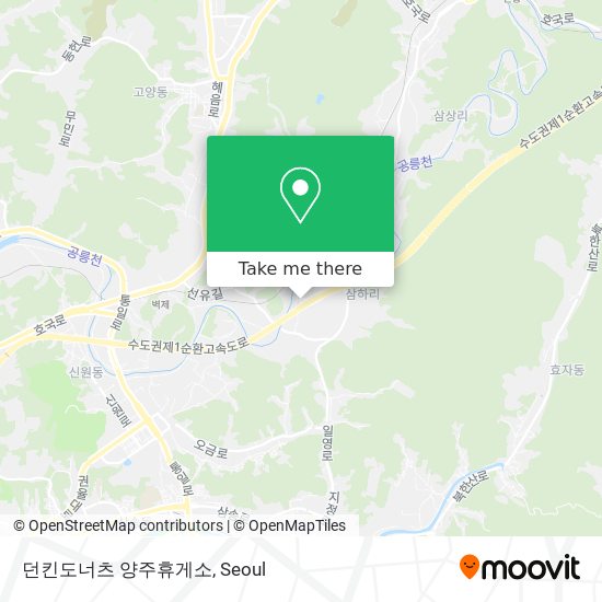 던킨도너츠 양주휴게소 map