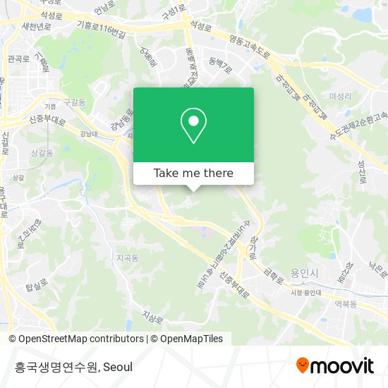 흥국생명연수원 map