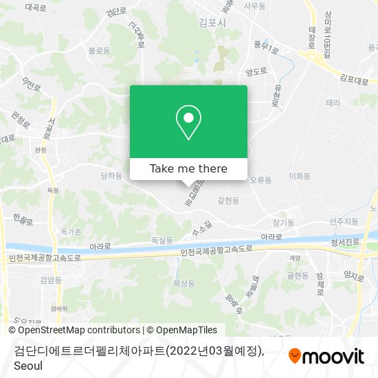 검단디에트르더펠리체아파트(2022년03월예정) map
