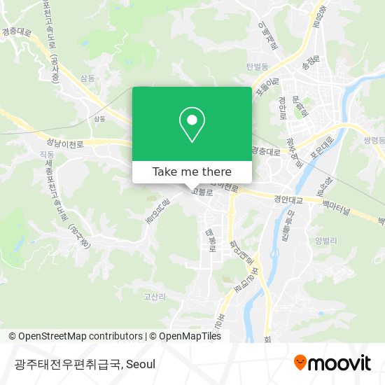 광주태전우편취급국 map