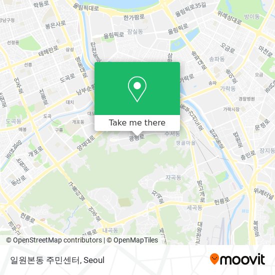 일원본동 주민센터 map