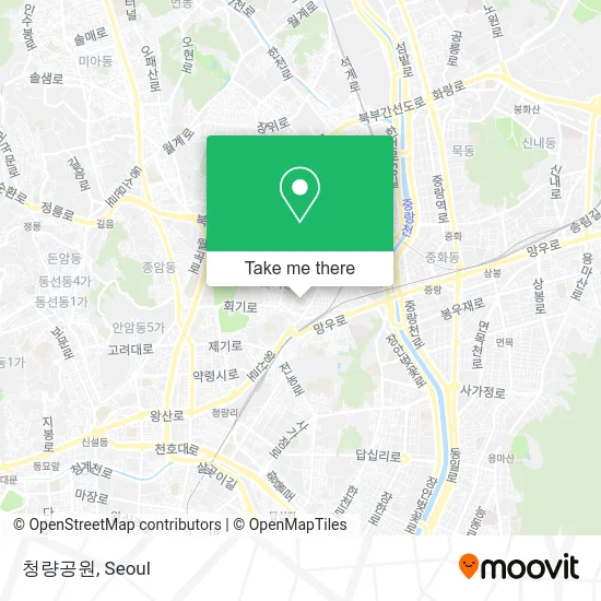 청량공원 map