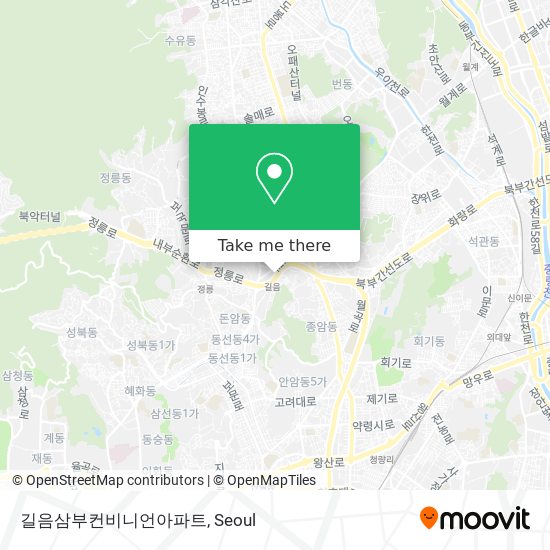 길음삼부컨비니언아파트 map