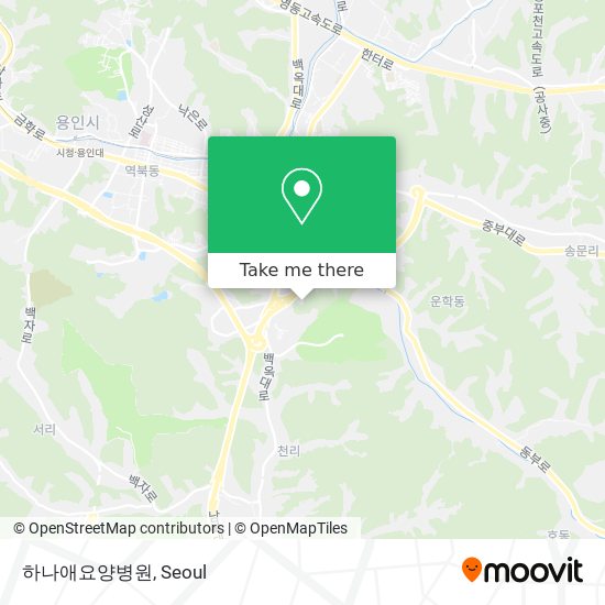 하나애요양병원 map